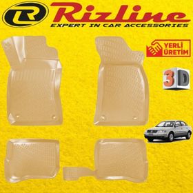 Rizline VW Passat B5 Bej 1996-2004 Arası 3D Havuzlu Paspas