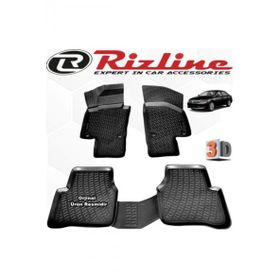 Rizline VW Passat B7 Sedan 2011 - 2015 Arası Siyah 4'lü Set 3D Havuzlu Paspas