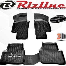 Rizline VW Passat B7 Sedan 2011 - 2015 Arası Siyah 4'lü Set 3D Havuzlu Paspas