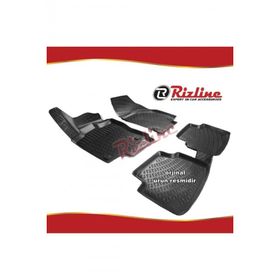 Rizline VW Passat B8 Siyah Sedan 2015-2019 Arası 4 Parça 3D Havuzlu Paspas
