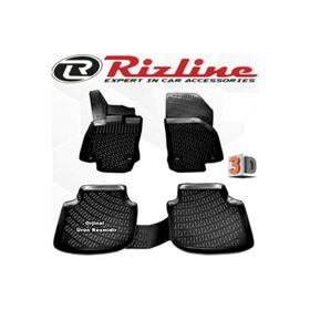 Rizline VW Passat B8 Variant STW 2015 - 2020 Arası Siyah 4 Parça Set 3D Havuzlu Paspas