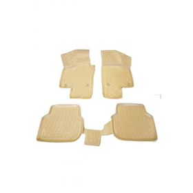 Rizline VW T-Roc Bej Sarı 3D Paspas
