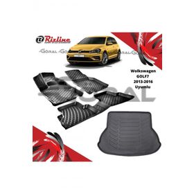 Rizline Wolkswagen Golf7 2013-2016 Uyumlu Paspas ve Bagaj Havuzu Set
