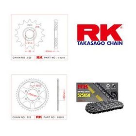 RK Kawasaki Z 1000 Dişli Set 525 Xso 15/42T Zincir