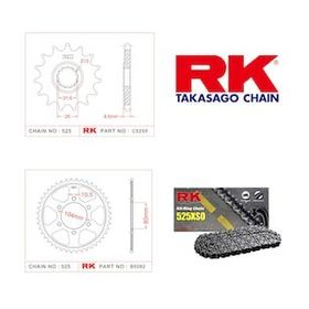RK Kawasaki Z 1000 Dişli Set 525 Xso 15/42T Zincir