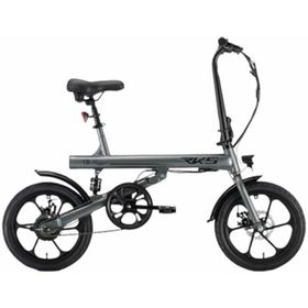 RKS 1S Gri Katlanabilir Elektrikli Bisiklet