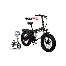 RKS Nitro Pro Katlanır Kalın Teker Siyah Elektrikli Bisiklet