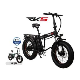 RKS Nitro Pro Katlanır Kalın Teker Siyah Elektrikli Bisiklet