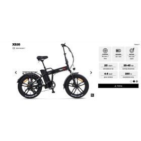 RKS XS35 250 W Siyah Katlanabilir Elektrikli Bisiklet