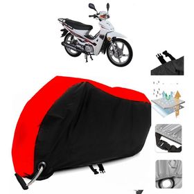RMG Moto Gusto Spark 50 Siyah Arka Çanta Uyumsuz Ultra Kalın Su Geçirmez Motor Brandası