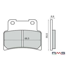 Rms Aprili RS 125 2T Ön Fren Balata