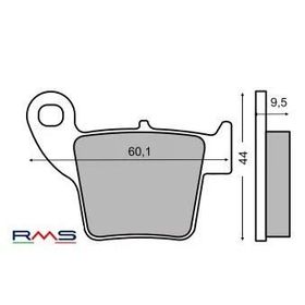 Rms Honda CRF 450 R/X Arka Fren Balatası