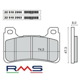 Rms Honda Crossrunner 2015-2016 Sinter Metal Ön Fren Balata