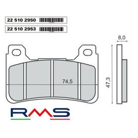 Rms Honda Crossrunner 2015-2016 Sinter Metal Ön Fren Balata