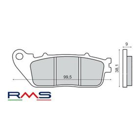 Rms Honda Crossrunner Arka Fren Balata