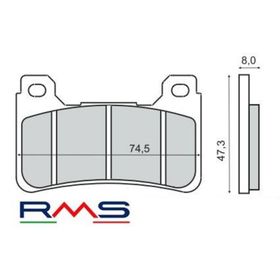 Rms Honda VFR 800 F 2014-2016 Ön Fren Balata