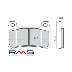 Rms Honda VFR 800 F 2014-2016 Ön Fren Balata