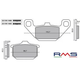 Rms Kawasaki En 500 Ön Fren Balata