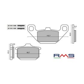Rms Kawasaki En 500 Ön Fren Balata