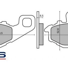 Rms Kawasaki ZX-10 R 2009 ve Öncesi Sinter Metal Arka Fren Balata