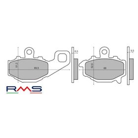 Rms Kawasaki ZX-10 R 2009 ve Öncesi Sinter Metal Arka Fren Balata