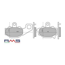 Rms Kawasaki ZX-10 R 2009 ve Öncesi Sinter Metal Arka Fren Balata