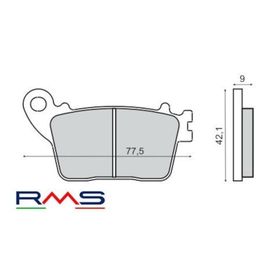 Rms Kawasaki ZX-6 R 2013 ve Sonrası Arka Fren Balata