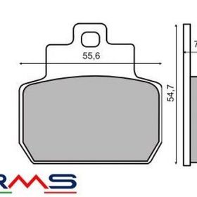 Rms Piaggio Mp3 250 Heng Tong Kaliper İçindir Arka Fren Balata