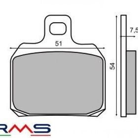 Rms Piaggo X9 250 2004 ve Öncesi Heng Tong Olmayan Kaliper İçin Arka Fren Balata