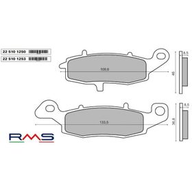 Rms Suzuki Dl 650 V-Storm Sinter Metal Ön Sağ Fren Balata