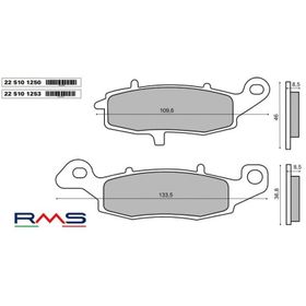 Rms Suzuki Dl 650 V-Storm XT Abs Sinter Metal Ön Sağ Fren Balata