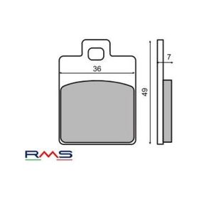 Rms Vespa LX 125 İE 2010-2013 Ön Fren Balata