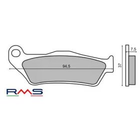 Rms Yamaha TT 600 1993-2000 Ön Fren Balata
