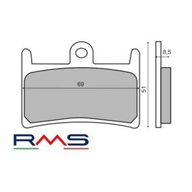 Rms Yamaha XJR 1300 Ön Fren Balata