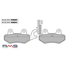 Rms Yamaha YBR 250 Ön Fren Balata
