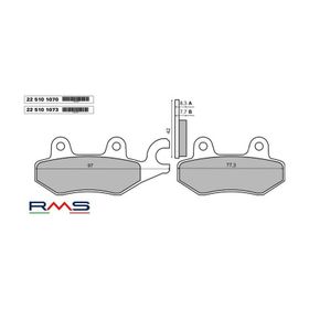 Rms Yamaha YBR 250 Ön Fren Balata