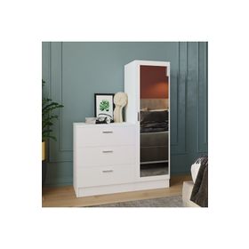 Robin Home Lyana Aynalı Beyaz Şifonyer