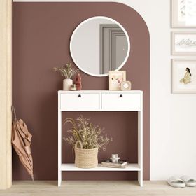 Robin Home Queen 2 Kapaklı Beyaz Aynalı Dresuar