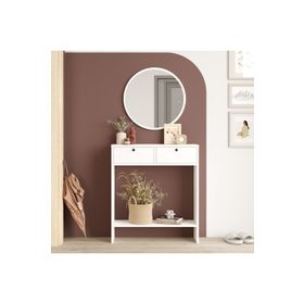 Robin Home Queen 2 Kapaklı Beyaz Aynalı Dresuar