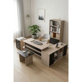 Robin Home Verona ABCDF Ofis Büro Metal Kapaklı Masa Takımı