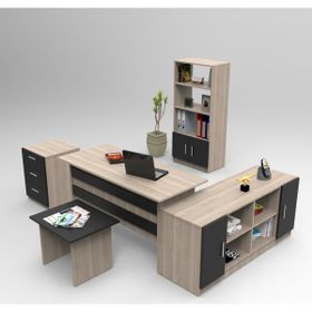 Robin Home Verona ABCDF Ofis Büro Metal Kapaklı Masa Takımı