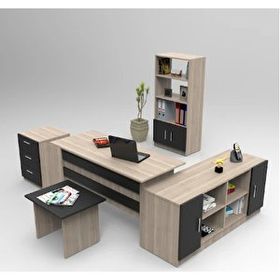 Robin Home Verona ABCDF Ofis Büro Metal Kapaklı Masa Takımı