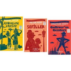 Robinson Crusoe - Sefiller - Gulliver'in Gezileri - Kısaltılmış Metin 100 Temel Eser