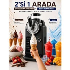 Robo 2in1 Slush ve Dondurma Makinesi