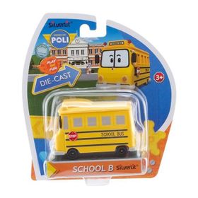 Robocar Poli Metal Araç School B Figür