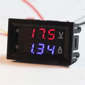 Robocombo 0-100 V 10 A panel Tipi Dijital Voltmetre-Ampermetre