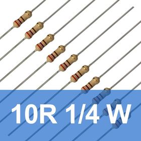 Robocombo 10 Adet 10 Ohm 10R 1/4 W Direnç