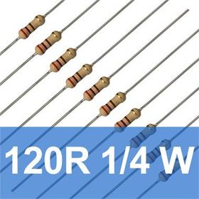 Robocombo 10 Adet 120 Ohm 120R 1/4 W Direnç