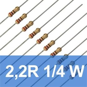 Robocombo 10 Adet 2.2R 1/4 W Ohm Direnç