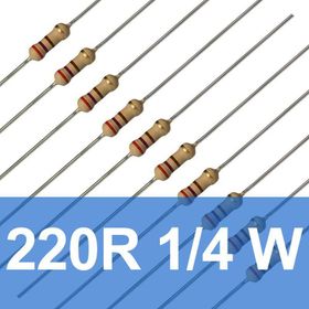Robocombo 10 Adet 220 Ohm 220R 1/4 W Direnç